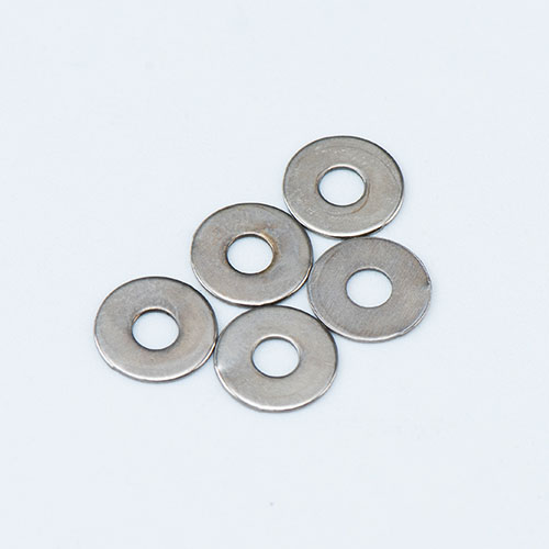Customized 7-2.5-0.3 nickel plated flat gasket with hardened HRC45-48 non-standard shaft fastener