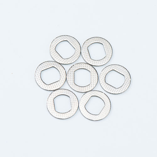 Customized bushings without protrusions or punching holes for mobiles phoness, laptops, damping shafts, flat pads